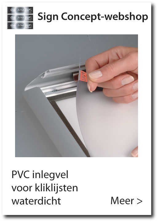 PVC inlegvellen voor kliklijsten waterdicht