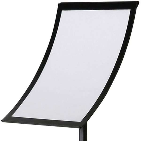 Infostandaard Curved zwart