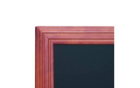Muur krijtbord Mahoni houten lijst 70 x 90 cm